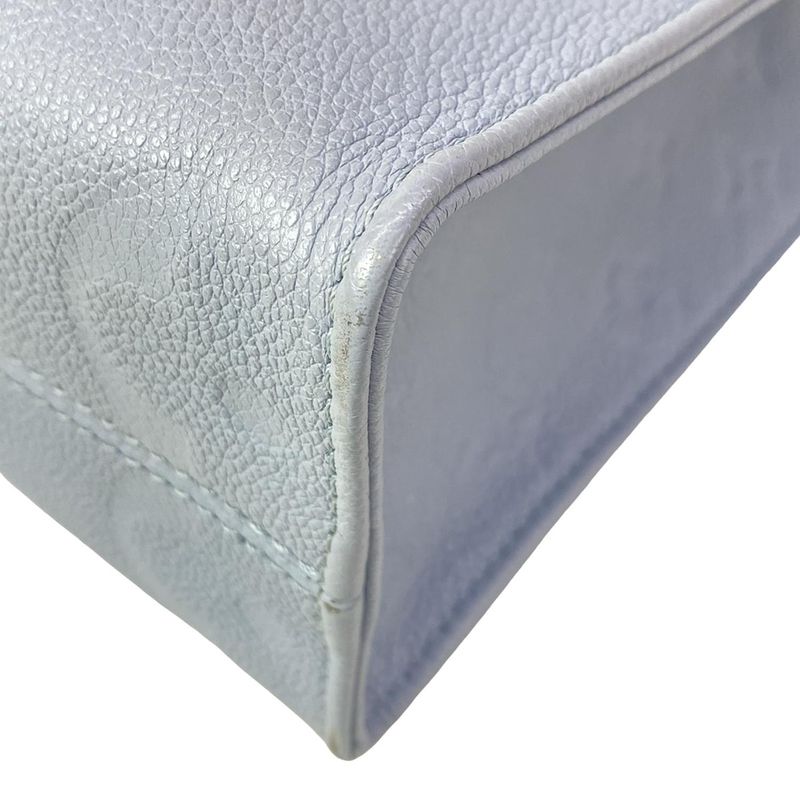 Louis Vuitton Tote Monogram Empreinte on the Go PM Blue Leather