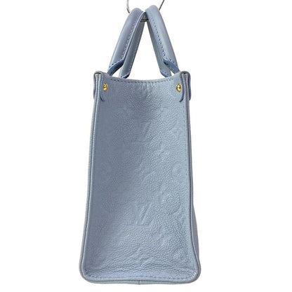 Louis Vuitton Tote Monogram Empreinte on the Go PM Blue Leather