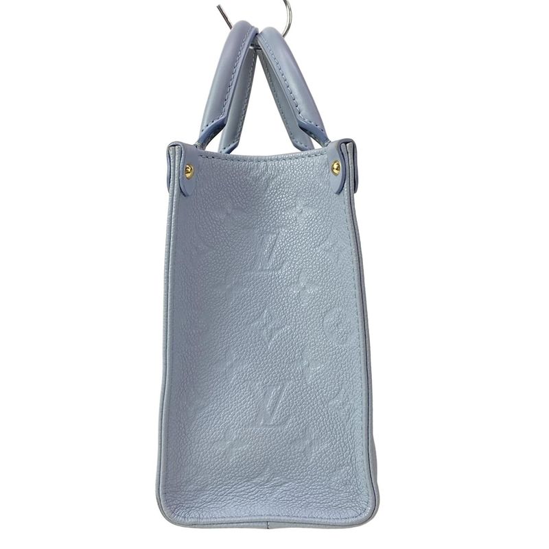 Louis Vuitton Tote Monogram Empreinte on the Go PM Blue Leather