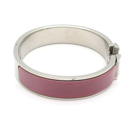Hermes Bangle Click Silver Purple