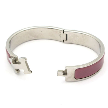 Hermes Bangle Click Silver Purple