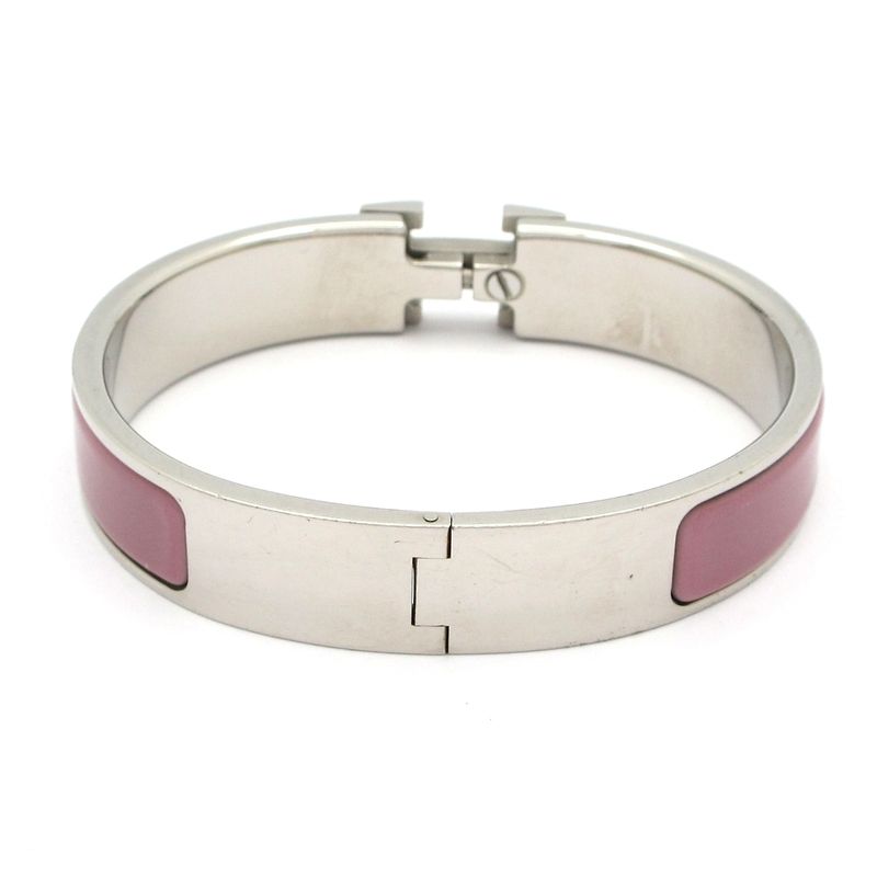 Hermes Bangle Click Silver Purple