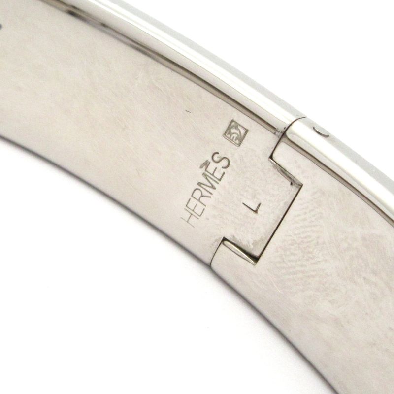 Hermes Bangle Click Silver Purple