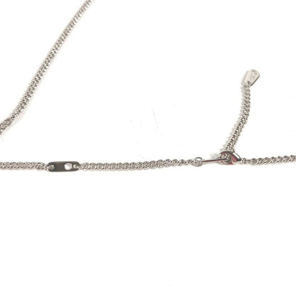 Louis Vuitton Necklace Collier LV Stone Taiga Eye Pendant Silver Brown