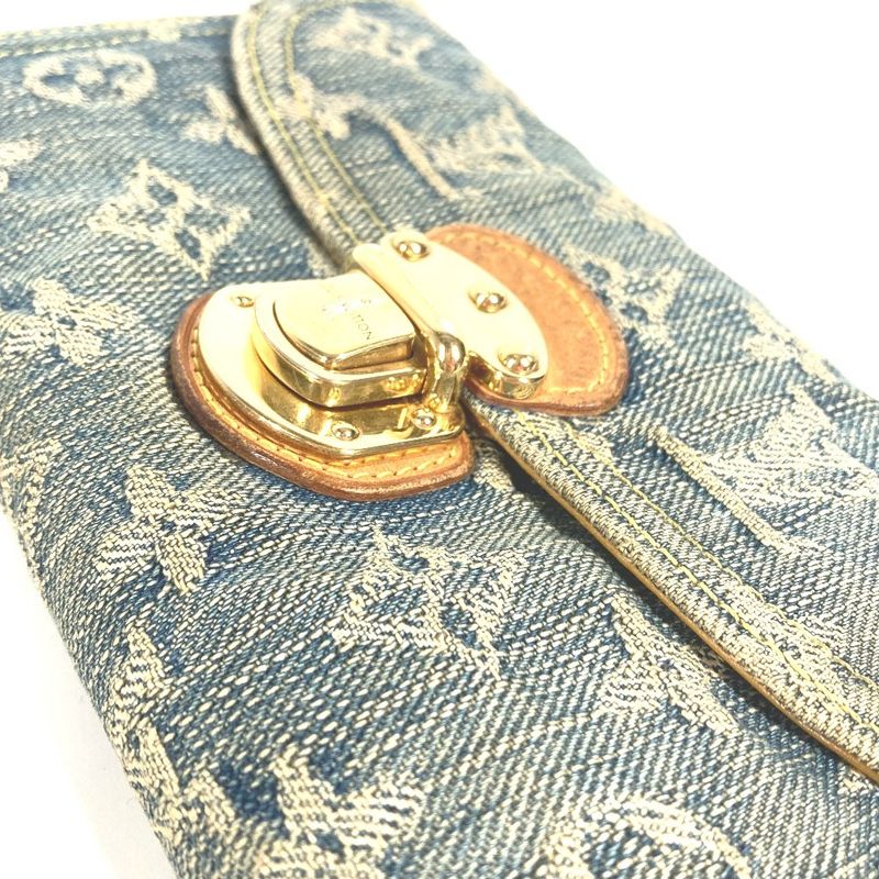 Louis Vuitton Wallet Porte Feuille Amelia Monogram Denim Canvas
