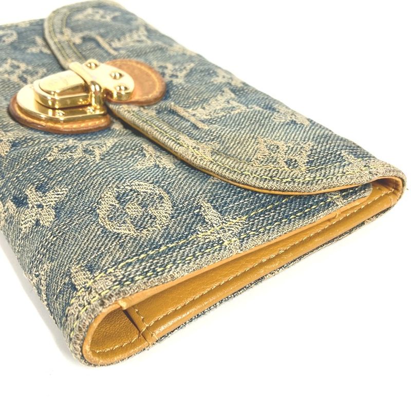 Louis Vuitton Wallet Porte Feuille Amelia Monogram Denim Canvas