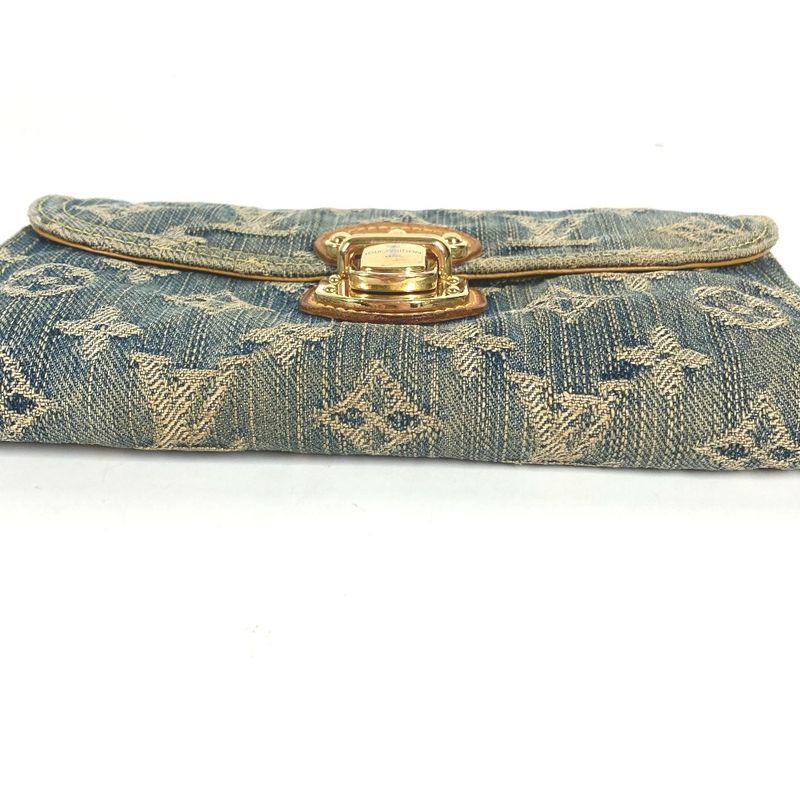 Louis Vuitton Wallet Porte Feuille Amelia Monogram Denim Canvas