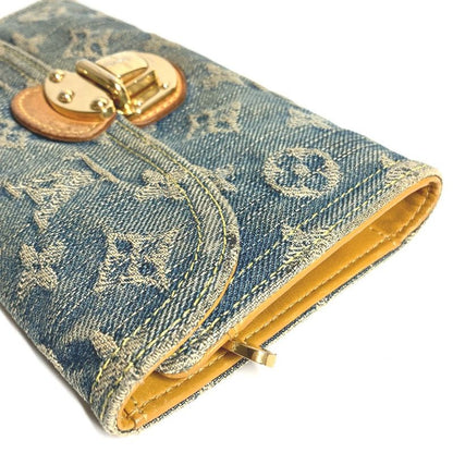 Louis Vuitton Wallet Porte Feuille Amelia Monogram Denim Canvas