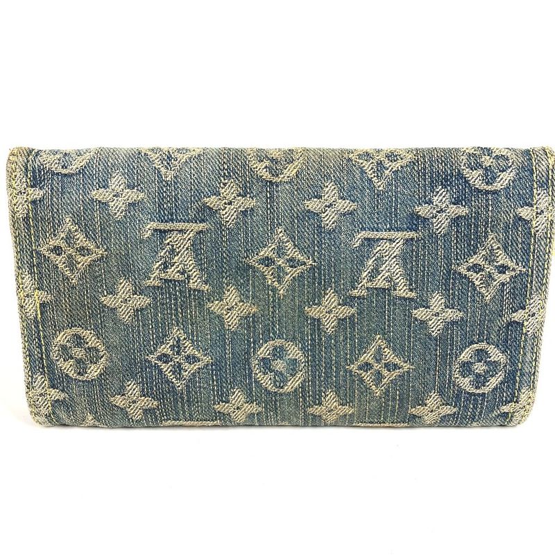 Louis Vuitton Wallet Porte Feuille Amelia Monogram Denim Canvas