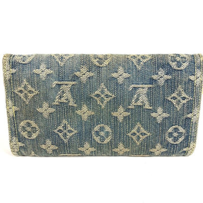Louis Vuitton Wallet Porte Feuille Amelia Monogram Denim Canvas