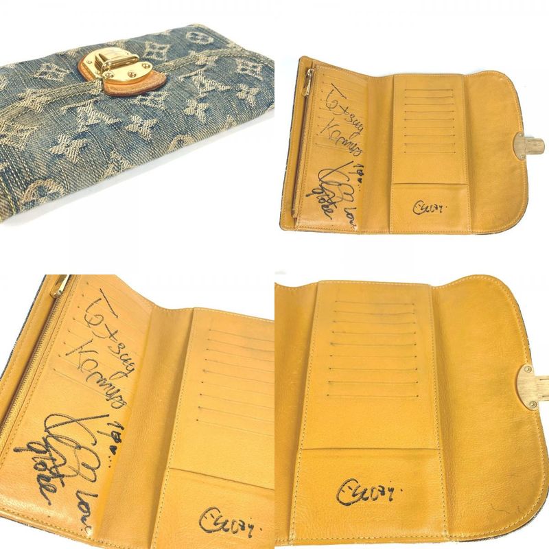 Louis Vuitton Wallet Porte Feuille Amelia Monogram Denim Canvas