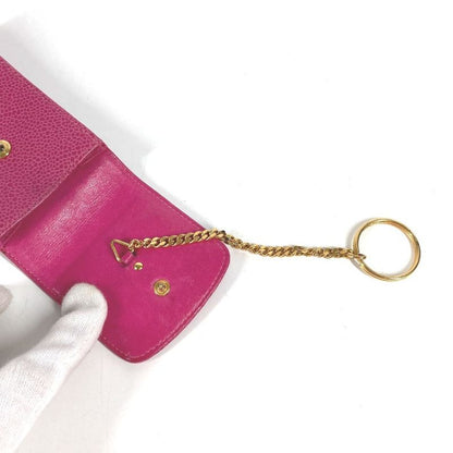 Chanel Pouch CC Logo Caviar Leather Pink