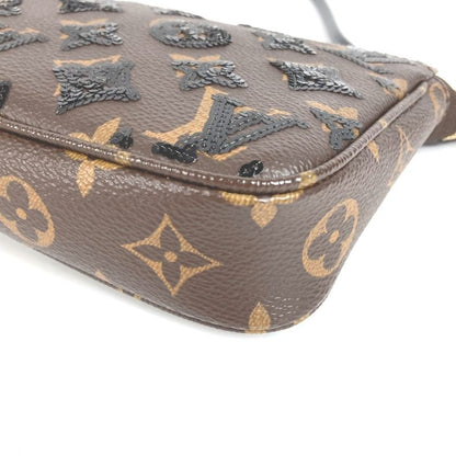 Louis Vuitton Shoulder Bag Pochette Monogram Canvas Brown