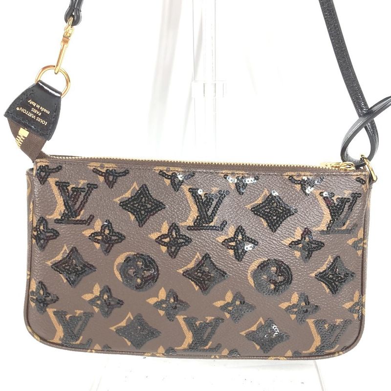 Louis Vuitton Shoulder Bag Pochette Monogram Canvas Brown