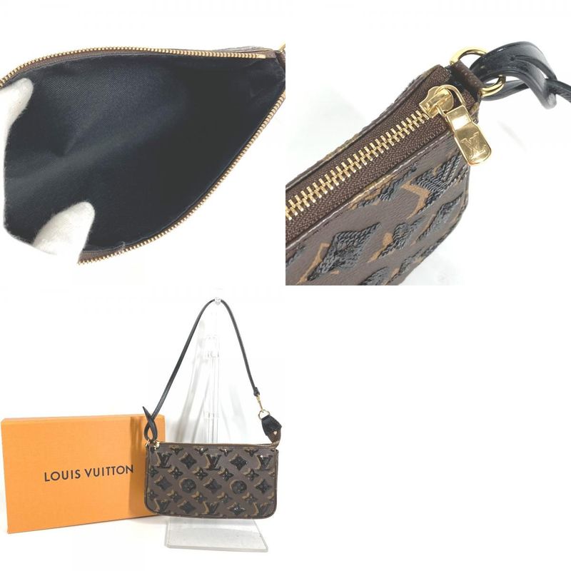 Louis Vuitton Shoulder Bag Pochette Monogram Canvas Brown