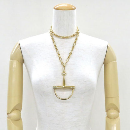 Gucci Half Horsebit Necklace Yellow Gold