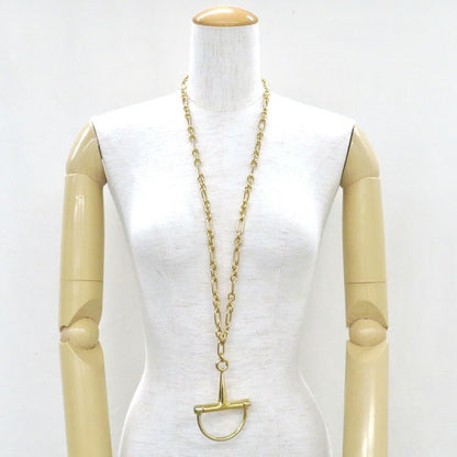 Gucci Half Horsebit Necklace Yellow Gold
