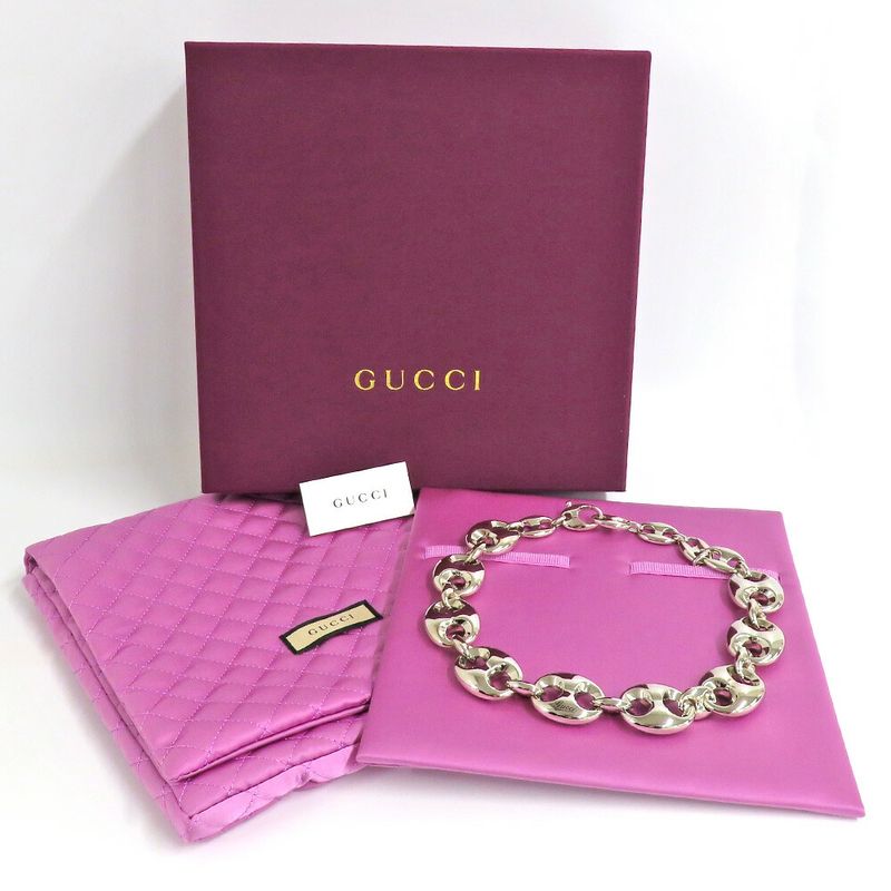 Gucci Marina Chain Necklace Palladium Silver