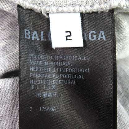 Balenciaga Made Cotton Turn Logo Crew Neck Short Sleeve Shirt