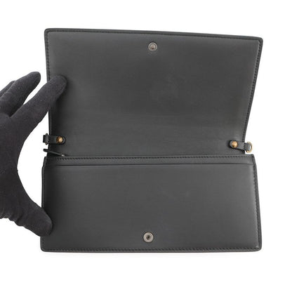 Bottega Veneta Chain Wallet Intrecciato Nylon Leather