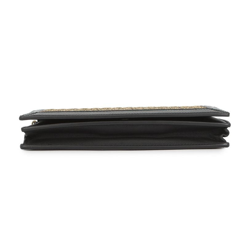 Bottega Veneta Chain Wallet Intrecciato Nylon Leather