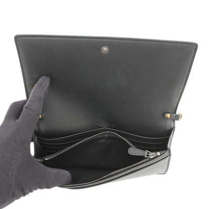 Bottega Veneta Chain Wallet Intrecciato Nylon Leather