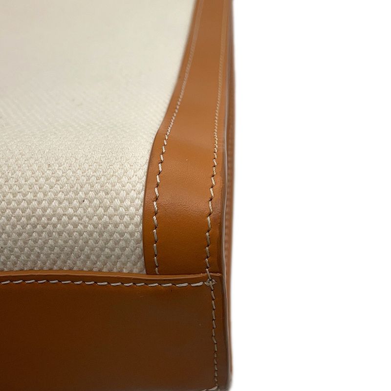 Celine Tote Vertical Cover Small 2-Way Shoulder Bag Natural Tan