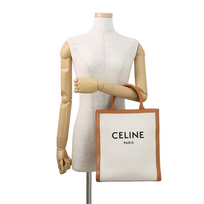 Celine Tote Vertical Cover Small 2-Way Shoulder Bag Natural Tan
