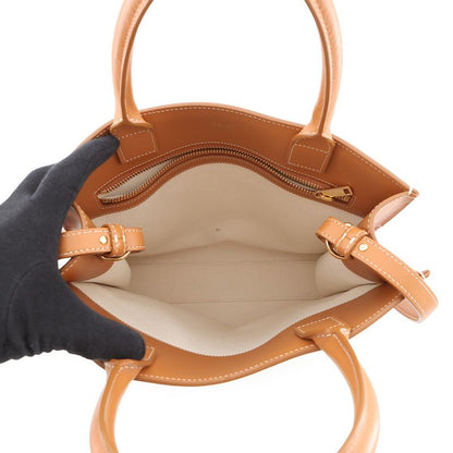 Celine Tote Vertical Cover Small 2-Way Shoulder Bag Natural Tan