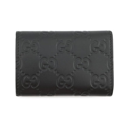 Gucci 6 Key Case Guccissima Leather Black Key Holder