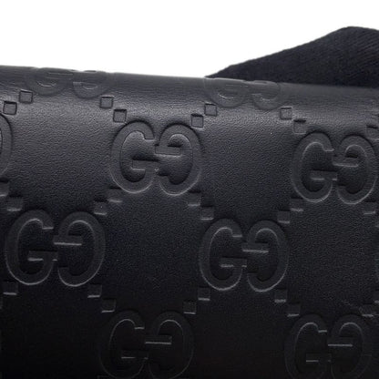 Gucci 6 Key Case Guccissima Leather Black Key Holder