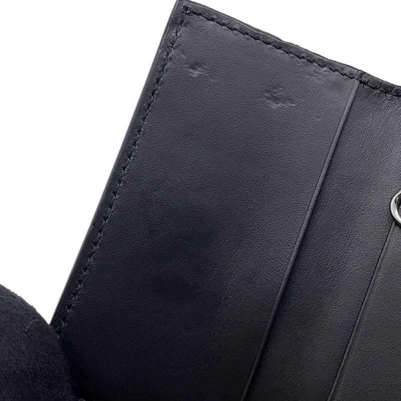 Gucci 6 Key Case Guccissima Leather Black Key Holder