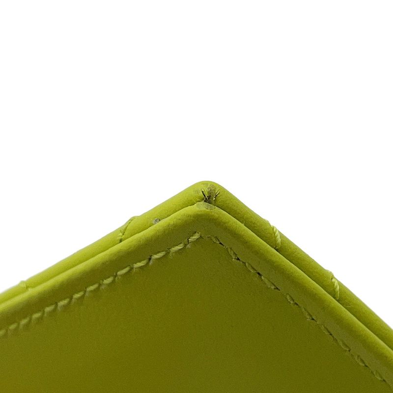 Gucci Key Case GG Marmont Double Chevron Quilted Card Bright Green