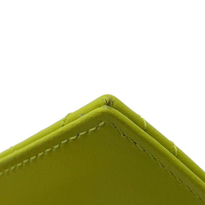 Gucci Key Case GG Marmont Double Chevron Quilted Card Bright Green