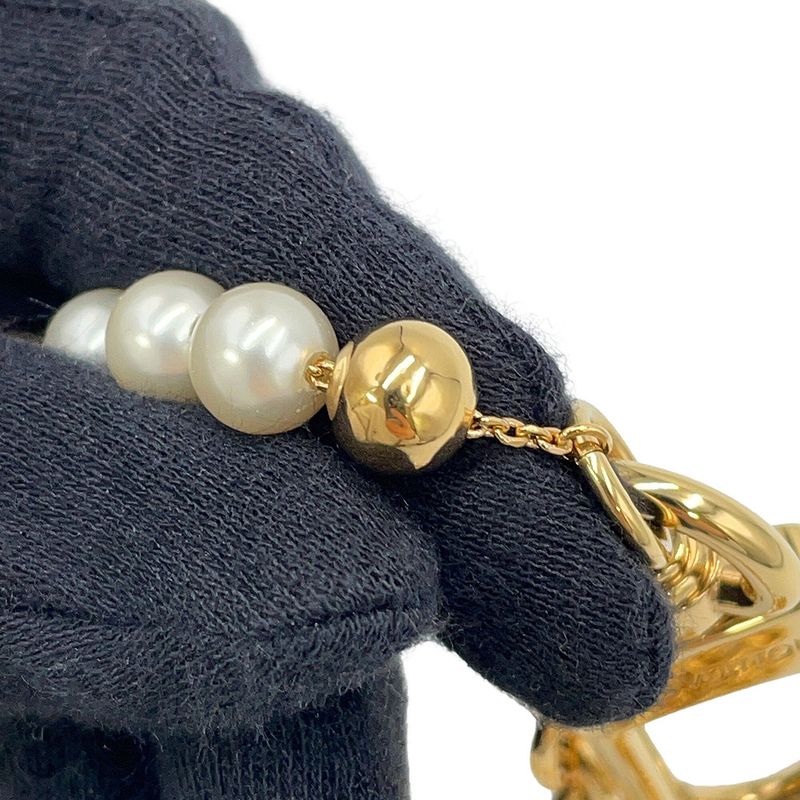 Louis Vuitton Bag Charm Pearl River Metal Faux