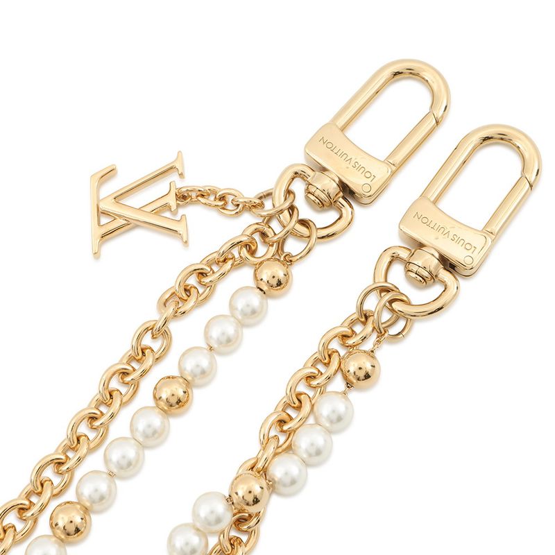 Louis Vuitton Bag Charm Pearl River Metal Faux