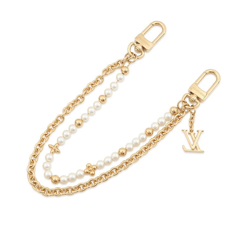 Louis Vuitton Bag Charm Pearl River Metal Faux