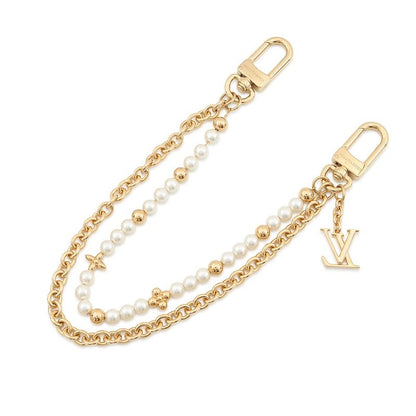 Louis Vuitton Bag Charm Pearl River Metal Faux