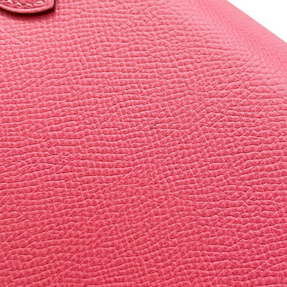 Hermes Handbag Kelly 28 Sellier Rose Azalea Silver Epsom