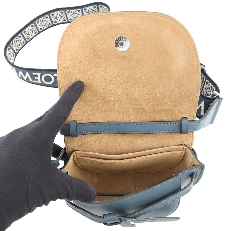 Loewe Shoulder Bag Gate Dual Mini Soft Calf Jacquard