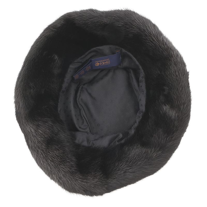 Louis Vuitton Hat Monogram Flower Bucket Hat LV Cozy Mink Noir Black