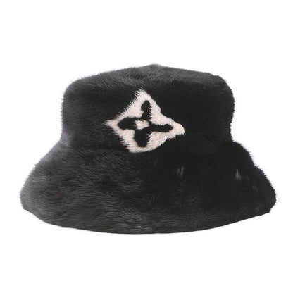 Louis Vuitton Hat Monogram Flower Bucket Hat LV Cozy Mink Noir Black
