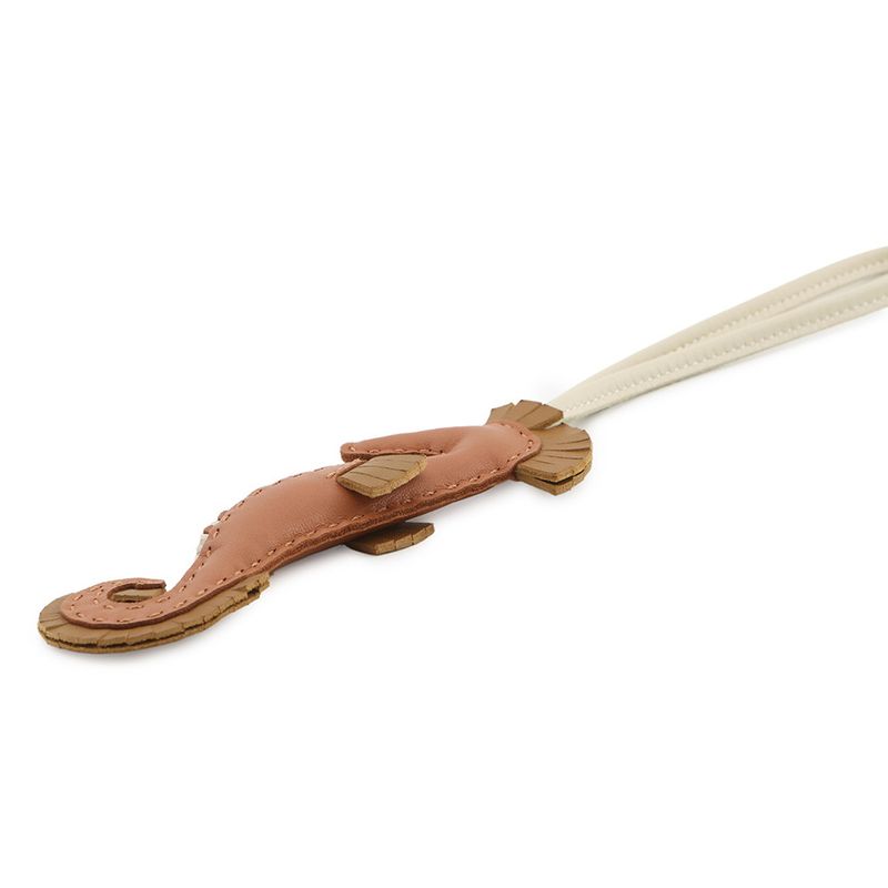 Hermes Bag Charm Ipo Seahorse Gold Cles Craft Lambskin