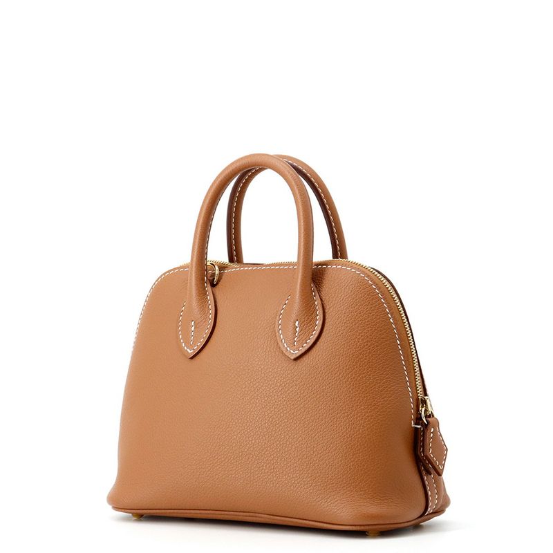 Hermes Bolide Mini Gold Evercolor 2-Way Handbag