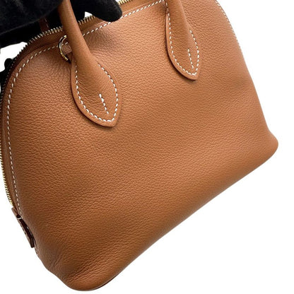 Hermes Bolide Mini Gold Evercolor 2-Way Handbag