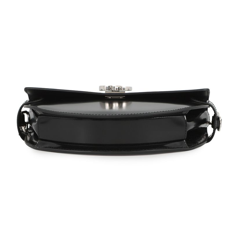 Gucci Leather GG Half Moon 2-Way Shoulder Bag Black