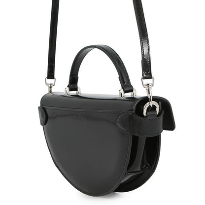 Gucci Leather GG Half Moon 2-Way Shoulder Bag Black