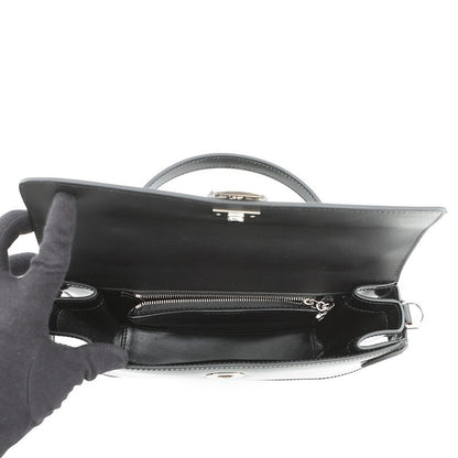 Gucci Leather GG Half Moon 2-Way Shoulder Bag Black