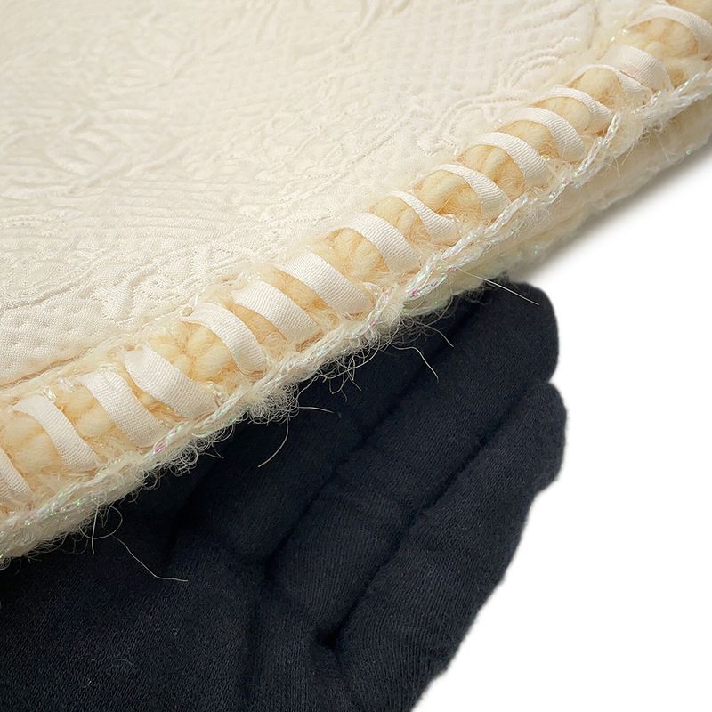 Chanel Jacket Coco Button Jacquard Wool 36