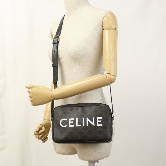 Celine Messenger Bag Triomphe Canvas